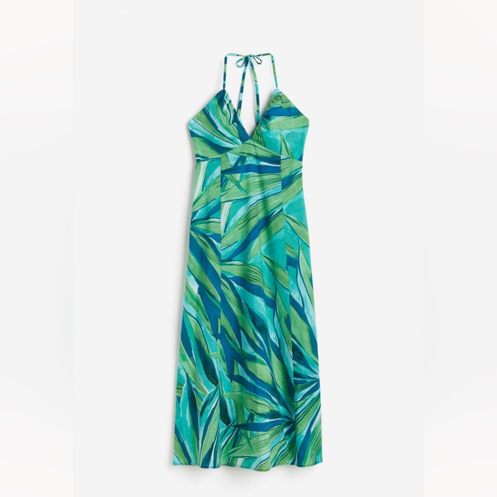 Cotton Halter-Neck Dress